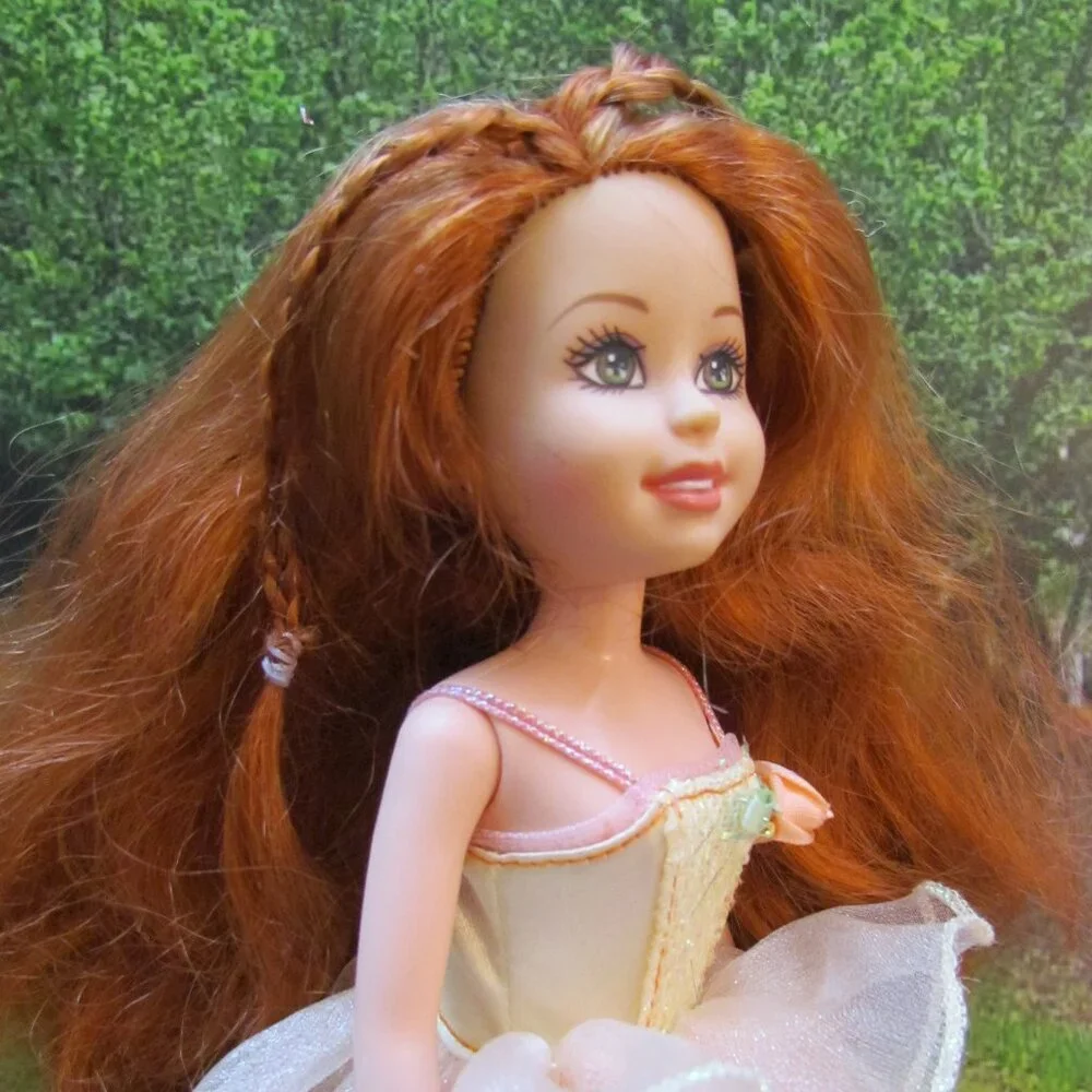 WEE 3 FRIENDS DOLL, LILA, in BALLERINA COSTUME TUTU, FABULOUS RED HAIR!